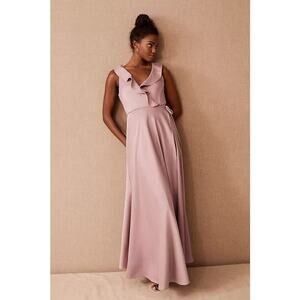 Sachi & Babi Tansy Satin Charmeuse Maxi Dress Dusty Maeve Size 12